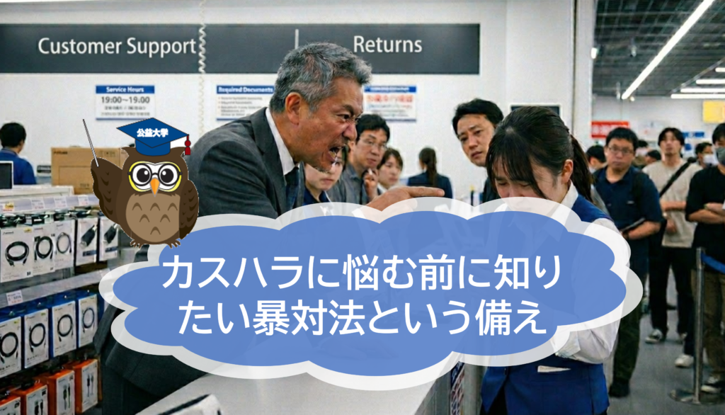 カスハラに悩む前に知っておきたい「暴対法」という備え