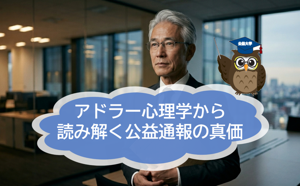 「課題の分離」が組織を再生する　アドラー心理学から読み解く公益通報の真価