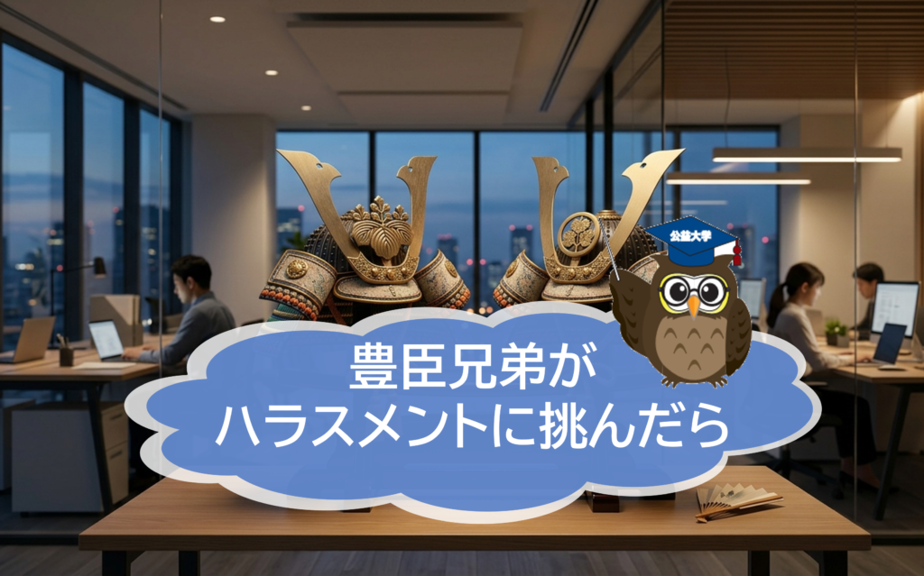 現在放送中の大河ドラマ「豊臣兄弟」が、もし現代のハラスメント問題に挑んだら