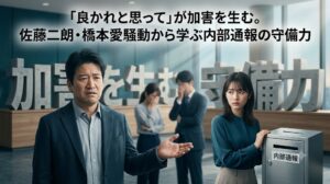 「良かれと思って」が加害を生む。佐藤二朗・橋本愛騒動から学ぶ内部通報の守備力