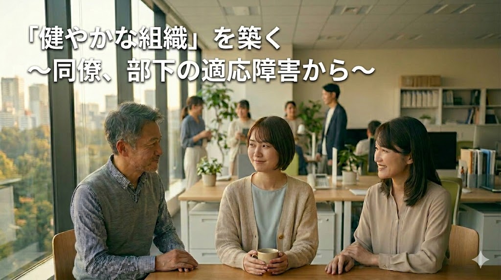 不調を生み出しにくい「健やかな組織」を築く～同僚、部下の適応障害から～