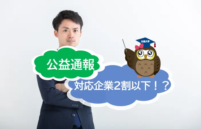 公益通報に対応している企業は2割以下！整備が進んでいない理由とは？公益通報・ハラスメント相談窓口をご存じでしょうか？