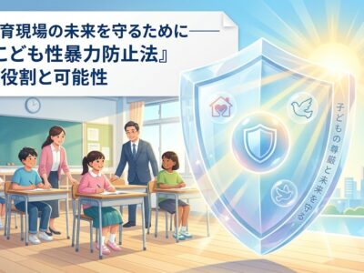 教育現場の未来を守るために――『こども性暴力防止法』の役割と可能性